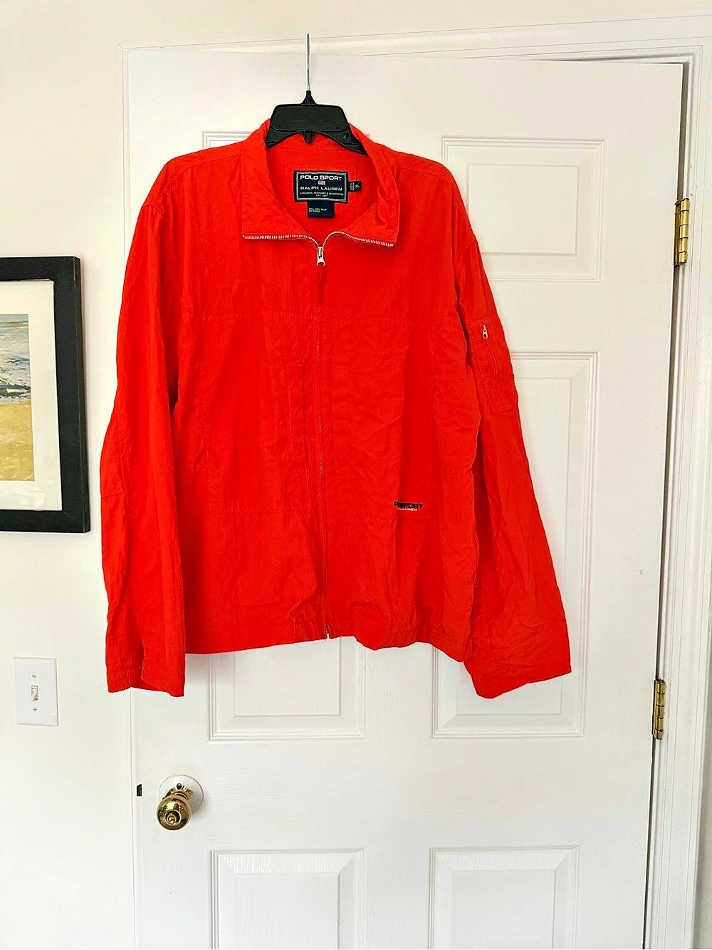Polo Ralph Lauren Polo Sport Red Nylon Jacket Size XL Like New